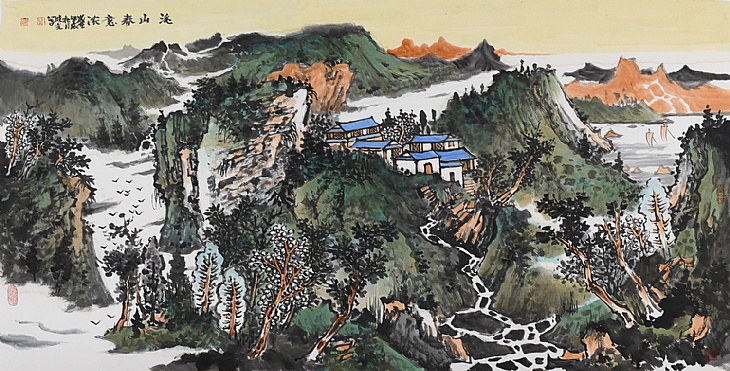 66、《溪山春意浓》（已售）