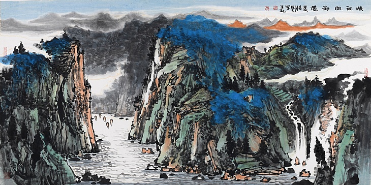 90、《峡江帆影》（已售）