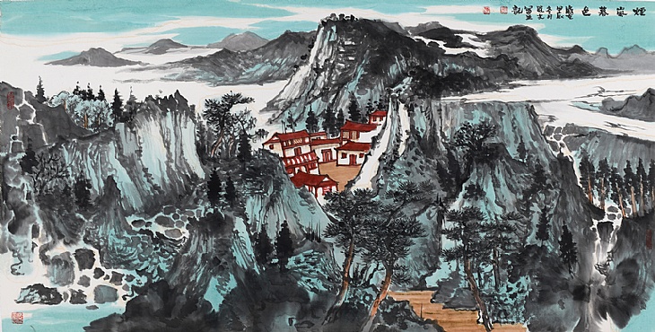 93、《烟岚暮色》（已售）