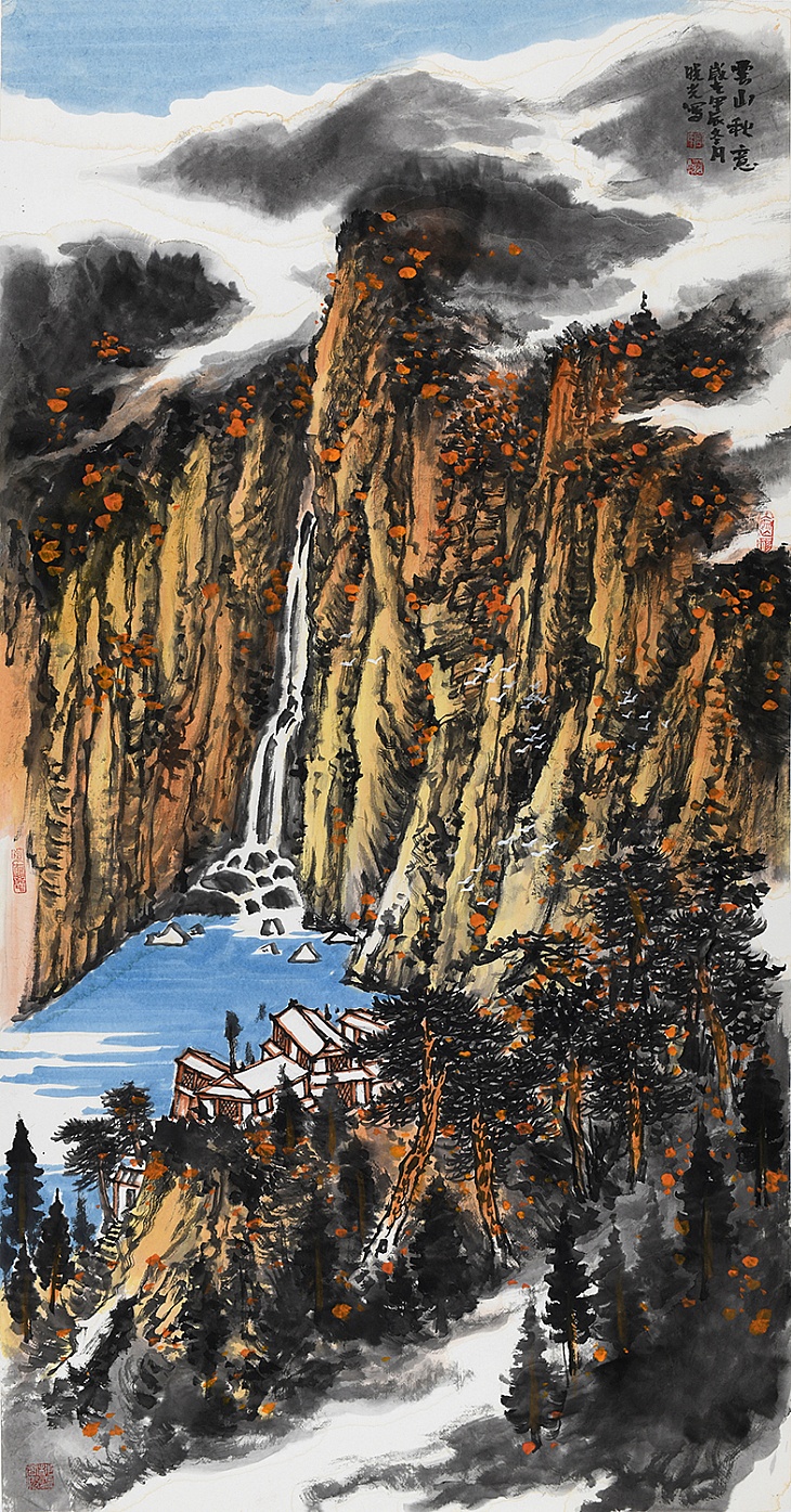100、《云山秋意》（已售）