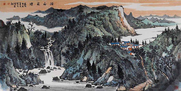 115、《溪山晨晖》