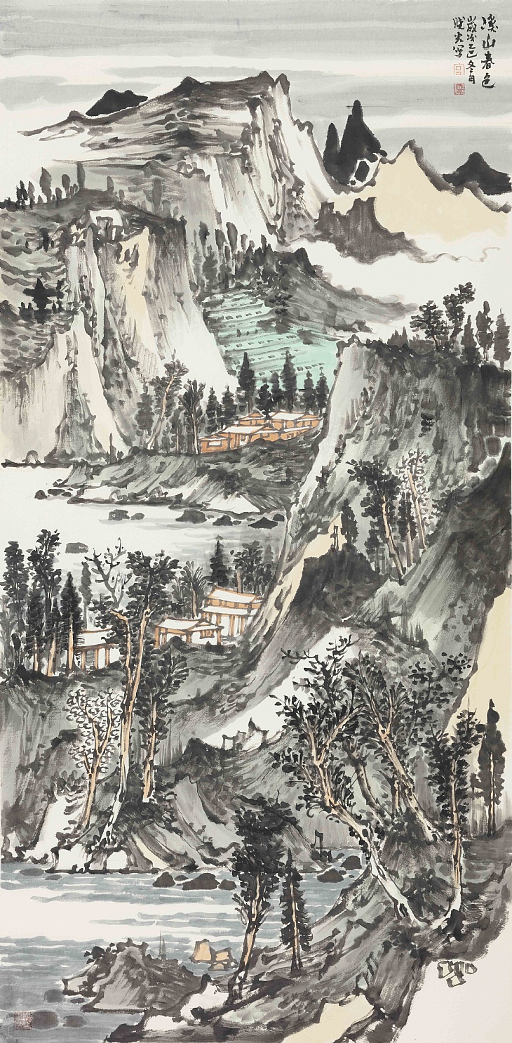 8、《溪山春色》