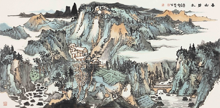 27、《春山碧水》