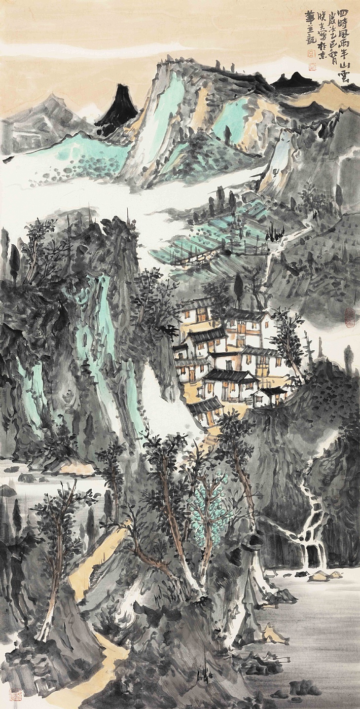 44、《四时风雨半山云》