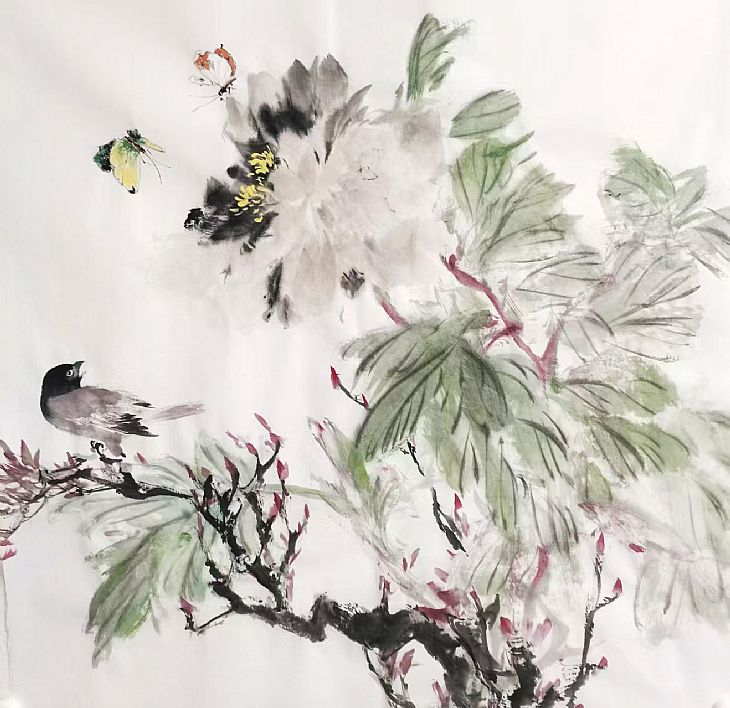 《清芬引雀来》‌